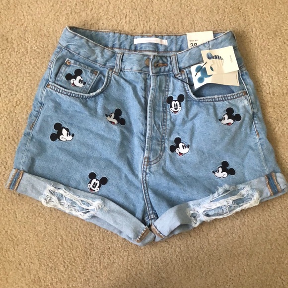 Zara mickey denim shorts Outlet